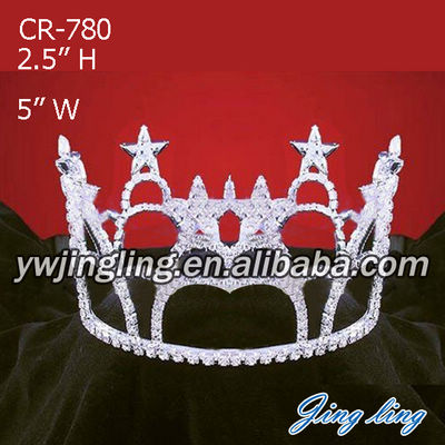 Star Rhinestone Full Round Crowns