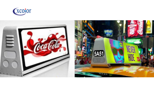 आउटडोर मोबाइल विज्ञापन टैक्सी शीर्ष एलईडी