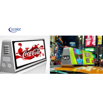 Outdoor Mobile Advertising Taxi Top LED