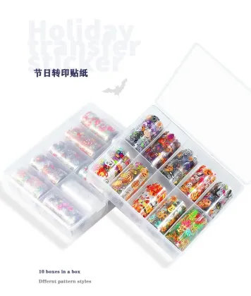 Nail Art DIY Transfer Foils Set Galaxy Milky Way Sticker