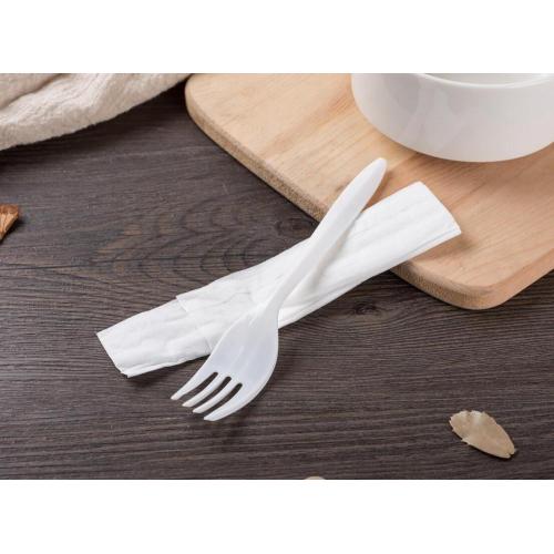 Plastic Fork with Tissue