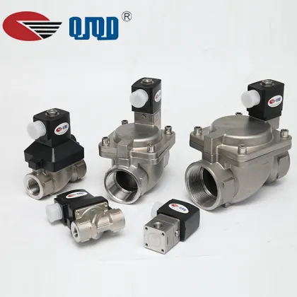 Quanjia Stainless Steel Pneumatic Shuttle Valve - DN8 to DN50 (1/4''-2'')