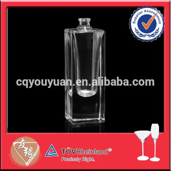 Different shape square glass perfume bottle 50ml