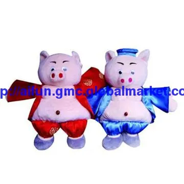 Wolves wife and husband hand puppets toys