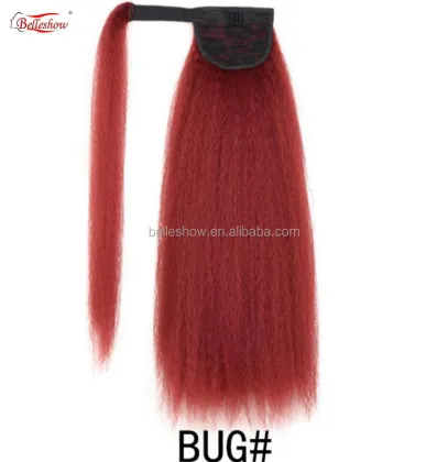 Hot sell Big Jacques pattern fluffy wig ponytail magic paste long hair wig ponytail long curly magic paste wig ponytail