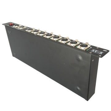ST-8 Advanced Event Solution Splitter: 8-Way Optical Isolation DMX Amplifier Distribution