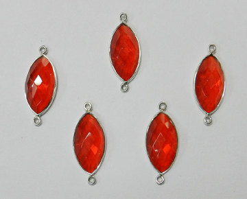 925 sterling silver Medarine Garnet Hydro Connector