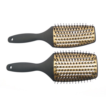 Hot Selling Wholesale Custom Logo Pink Wet Hair Brush with Hollow Design and Soft Bristles for Women