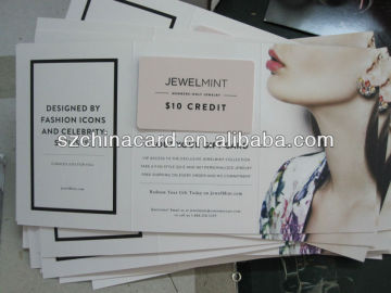 Paper Card Holder Booklet Printing for PVC Cards
