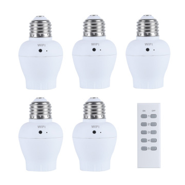 60w Pemegang Lampu Pintar Jauh 60w Pangkalan &amp; Pangkalan Lampu - Kawalan RF433 untuk Rumah