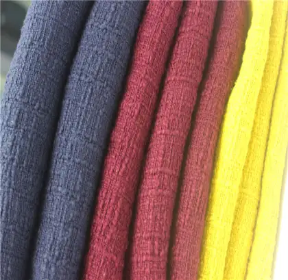 100%cotton tweed fabric for popular garment