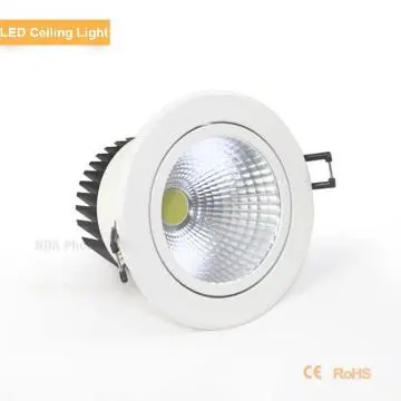 12 W Fins COB Led Commercial Lamps,hole size dia 95mm