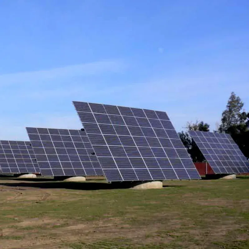 Solar Panel Flat Roof Dual Axis Tracking System 12kW