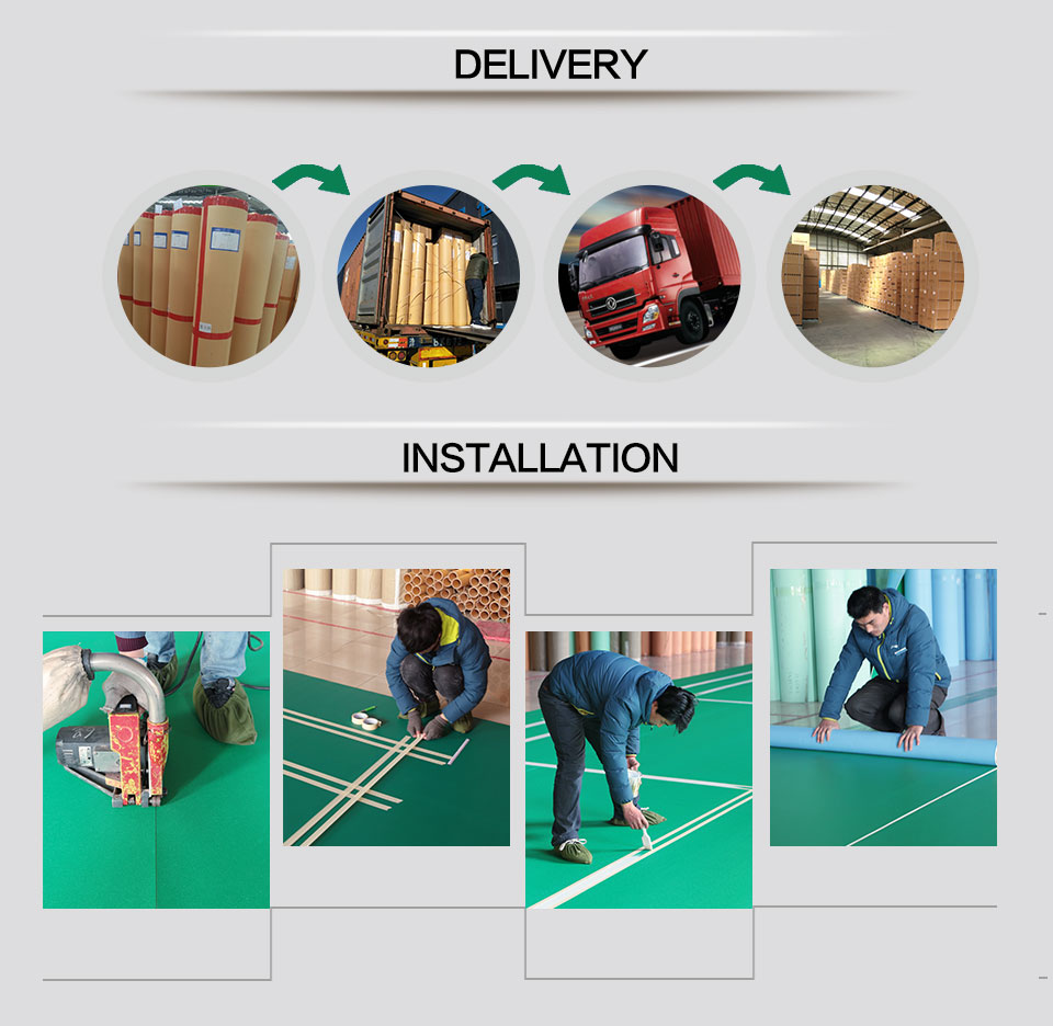 install pvc sports floor