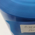 Termoplástico de película de plástico de Vinyl Blue PVC de Vinyl rígido de 25mic