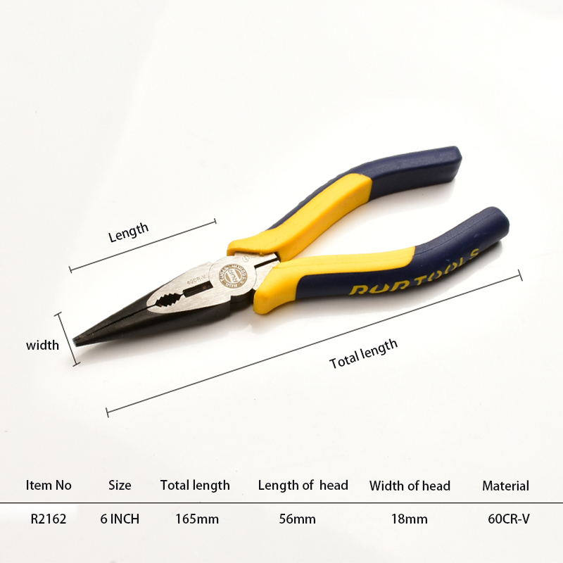Professional Electrician Tool Industrial Grade Pliers Fishing Pincers CR-V Long Nose Plier