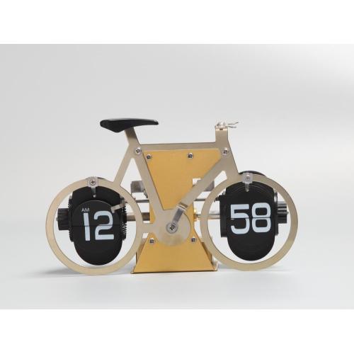 Fahrradflip -Flip -Uhr auf dem Tisch