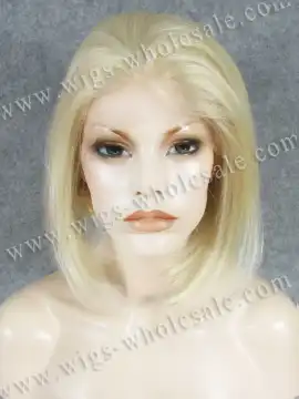Summer Style Bleach Blonde Synthetic Lace Hair Drag Queens