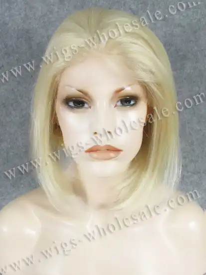 Summer Style Bleach Blonde Synthetic Lace Hair Drag Queens