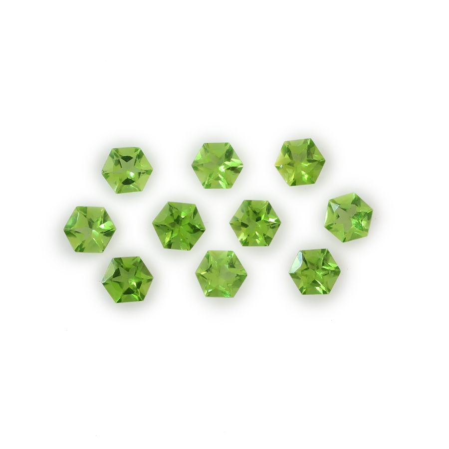 Hexagonal Cut Peridot