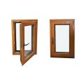 Wood grain casement window