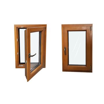 Wood grain casement window