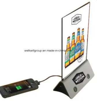 LED Illuminated Menu Holder & Power Bank