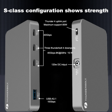 5in1 ports thunderbolt4 Aluminum USB4 docking station