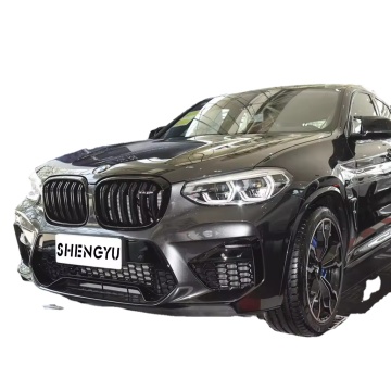 BMW X4 G02 19-21 to X4M 2019 Front Bumper Assembly with Rear Lip and Exhaust Pipe