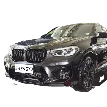 BMW X4 G02 19-21 to X4M 2019 Front Bumper Assembly with Rear Lip and Exhaust Pipe