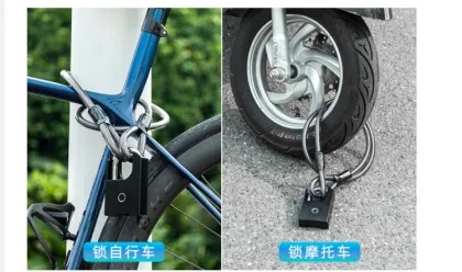 Anti-theft padlock biometric BLT fingerprint smart door lock