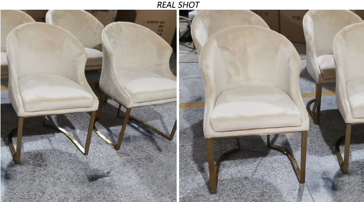 Velvet Dining Chair with arm