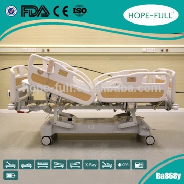 Five function electric bed remote control hospital bed and medical bed for sale