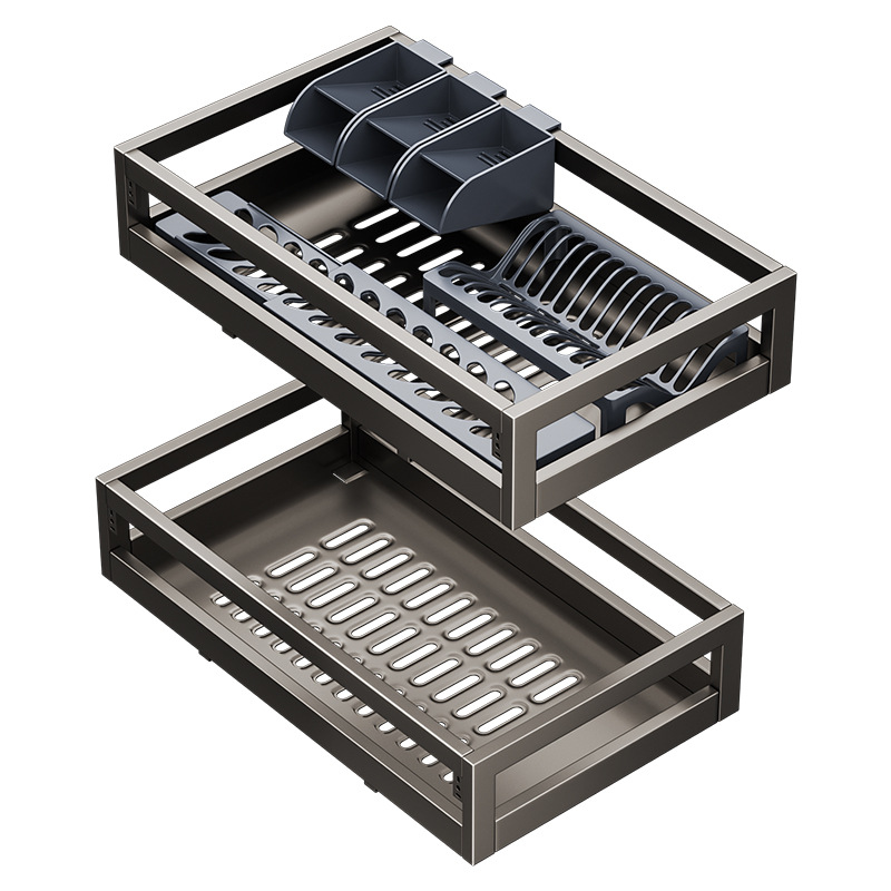 double pull out basket