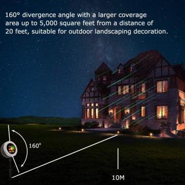 Laser-Weihnachtsprojektorlicht IM FREIEN