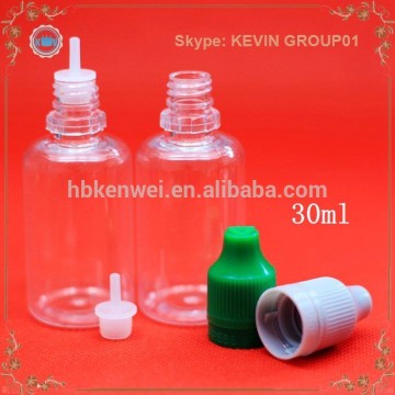 30ml 1oz empty Plastic Bottles clear PET bottle Empty Bottles Pet With Screw Cap