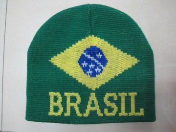 Bonnet en tricot jacquard personnalisé