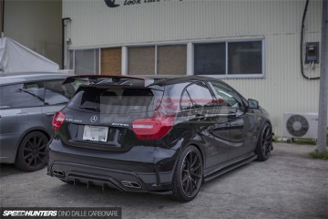 Carbon Fiber Roof Spoiler For 14-UP mercedes benz w176 A45 AMG Varis Style GT Wing