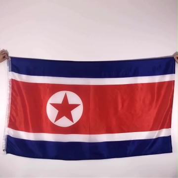 100% polyester 3x5 fot Sydkoreas nordkoreanska flagga