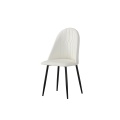 Silla de comedor de cuero PU moderna