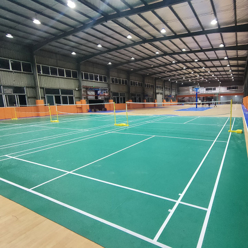 Pavimento in vinile per badminton certificato BWF da 5,0 mm