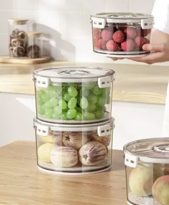 Stackable Freshness Preservation Food Storage Boxes & Bins