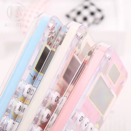 M&G Mini Cartoon Pocket Calculator Cute Handheld Calculators Small Pink Solar Electronic Calculator Office Coin Batteries