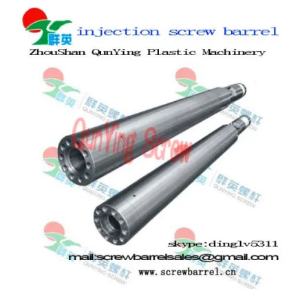 Plastic barrel screw of injection molding machine