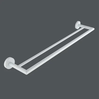 Bai double towel rail white
