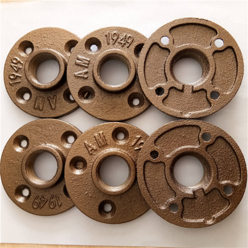 malleable cast iron pipe brass floor flange