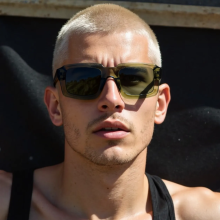 Bold Square Acetate Sunglasses