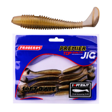 NEWMAJOR 10Pcs Fishing Soft Lures Silicone Shad Baits for Trout and Catfish