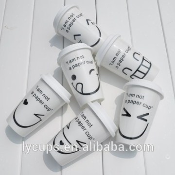12oz smile paper cup for hot drinking