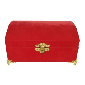 Velvet Fabric Suitcase with High Quality